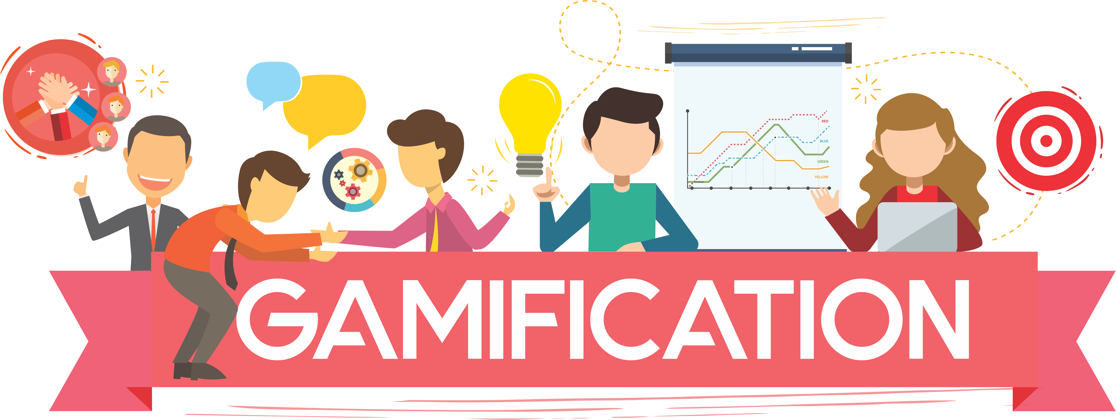 How To Customize A Gamified Work Culture To An Existing - Cartoon Clipart (3739x1408), Png Download