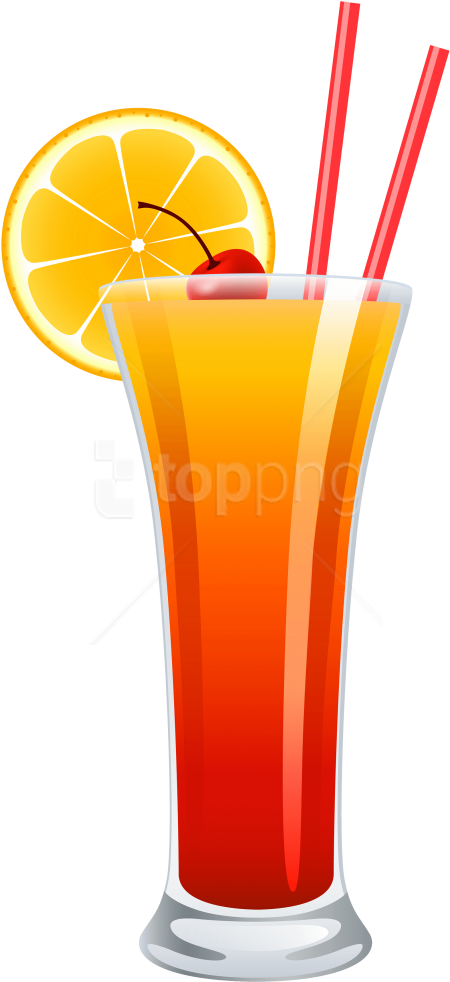 Free Png Images - Tequila Sunrise Cocktail Png Clipart (480x1003), Png Download