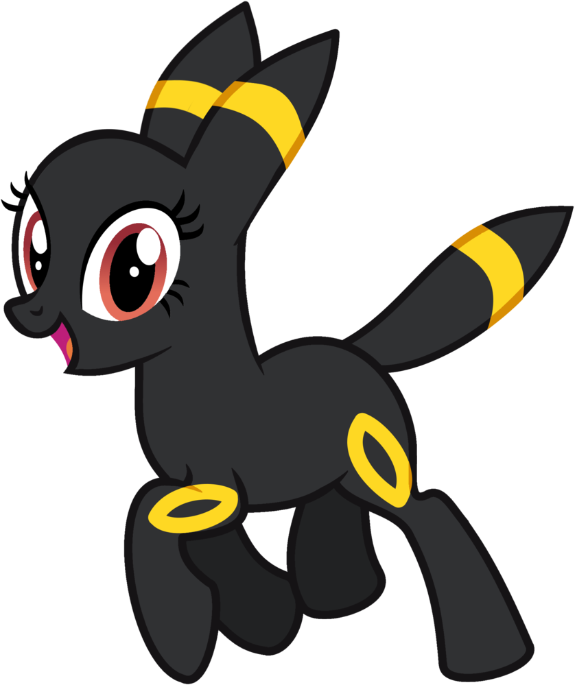 Partylikeanartist, Pokémon, Ponified, Ponymon, Safe, - Umbreon Pony Clipart (877x1024), Png Download