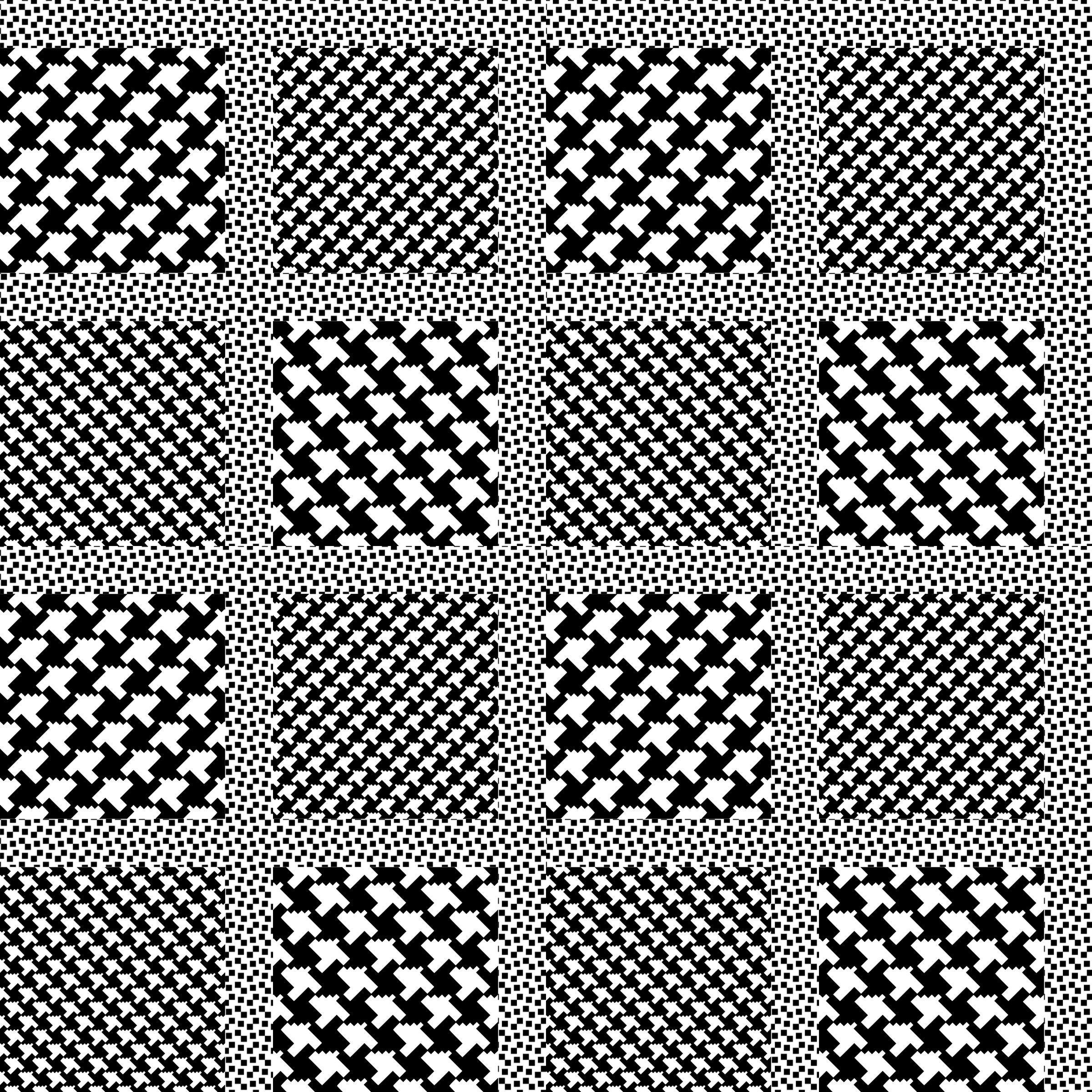 This Free Icons Png Design Of 'prince Of Wales' Pattern - Monochrome Clipart (2400x2400), Png Download