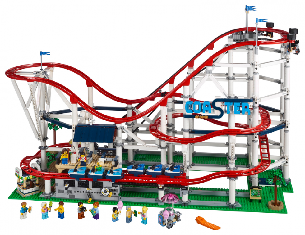 Lego Roller Coaster 10261 Clipart (980x980), Png Download