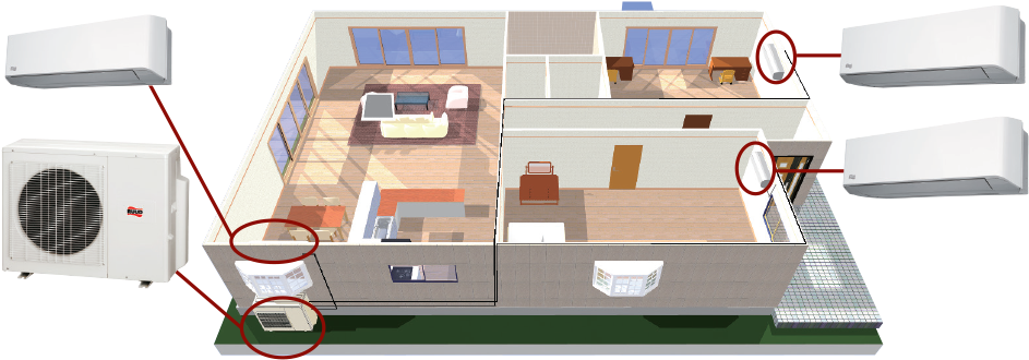 Learn More - Passive House Ducted Mini Split Design Clipart (960x384), Png Download
