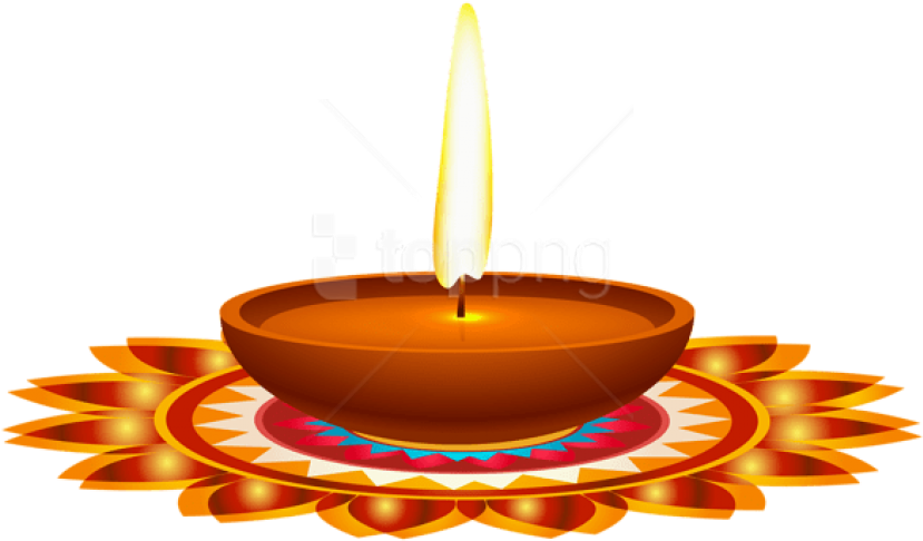 Diwali Candle Png - Diwali Diya Png Clipart (850x495), Png Download