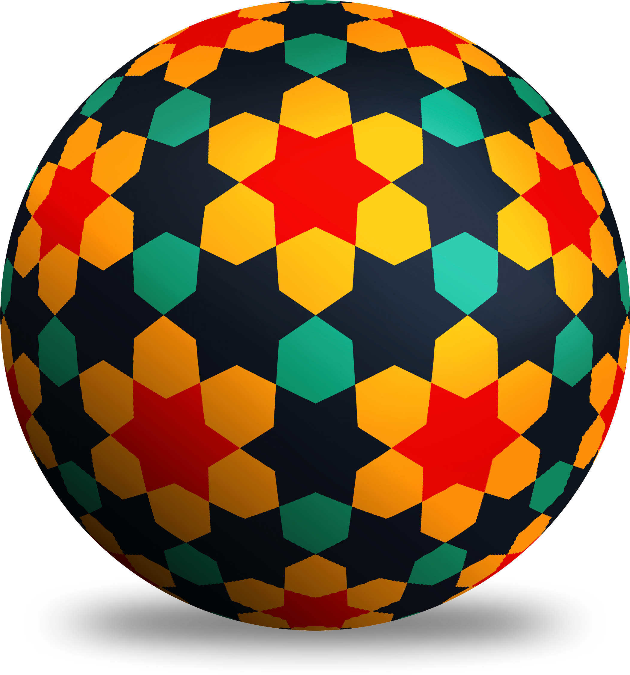 Colorful Arabesque Sphere Design Isolated Stock Photo Clipart (4000x2667), Png Download