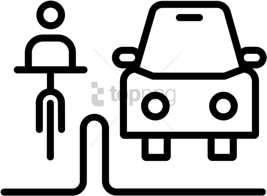 Free Png Bike Lane Icon Png Image With Transparent Clipart (850x625), Png Download