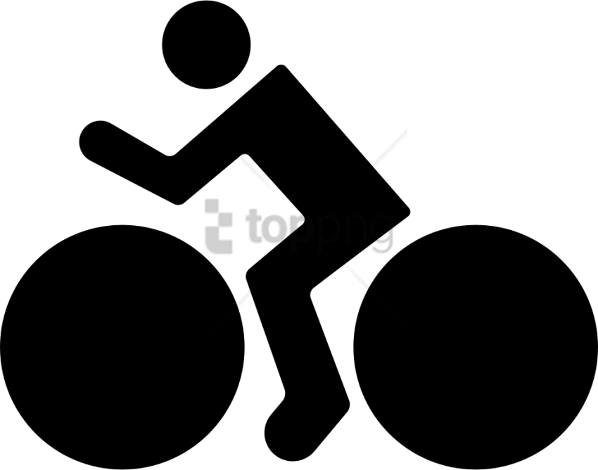 Free Png Bike Riding White Icon Png Image With Transparent - Bike Riding White Icon Png Clipart (850x668), Png Download