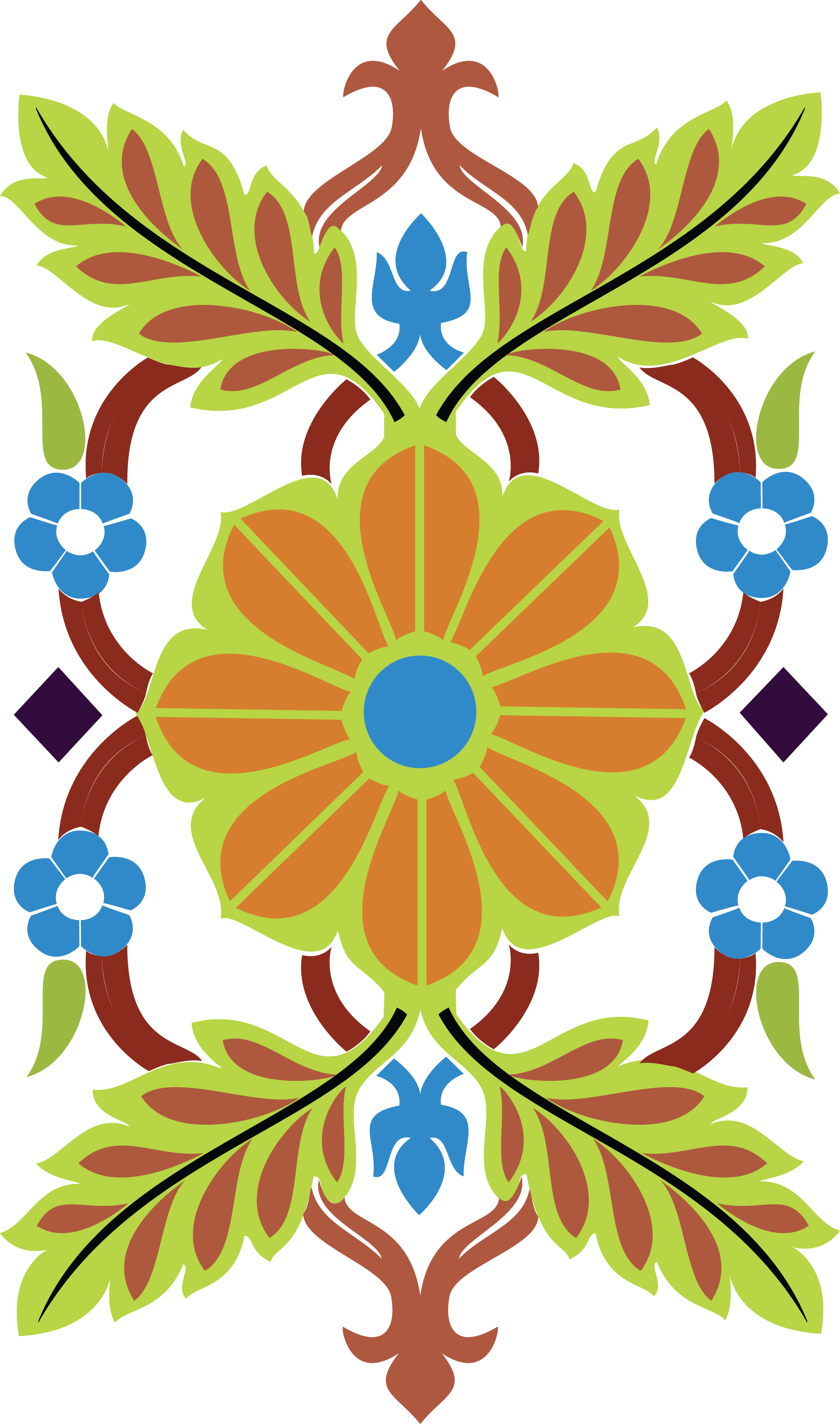 Vector Western Border Free Clipart (2367x4009), Png Download