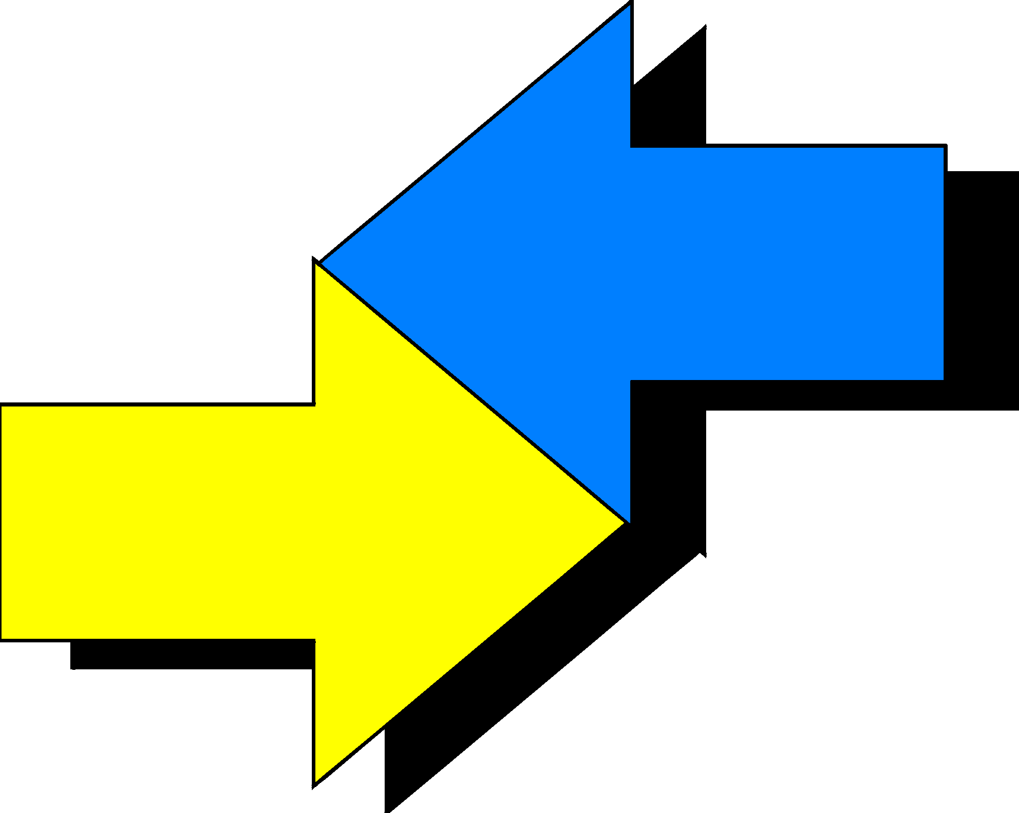 Spelling Right Transprent Png - Two Arrows In Opposite Directions Clipart (2000x1596), Png Download