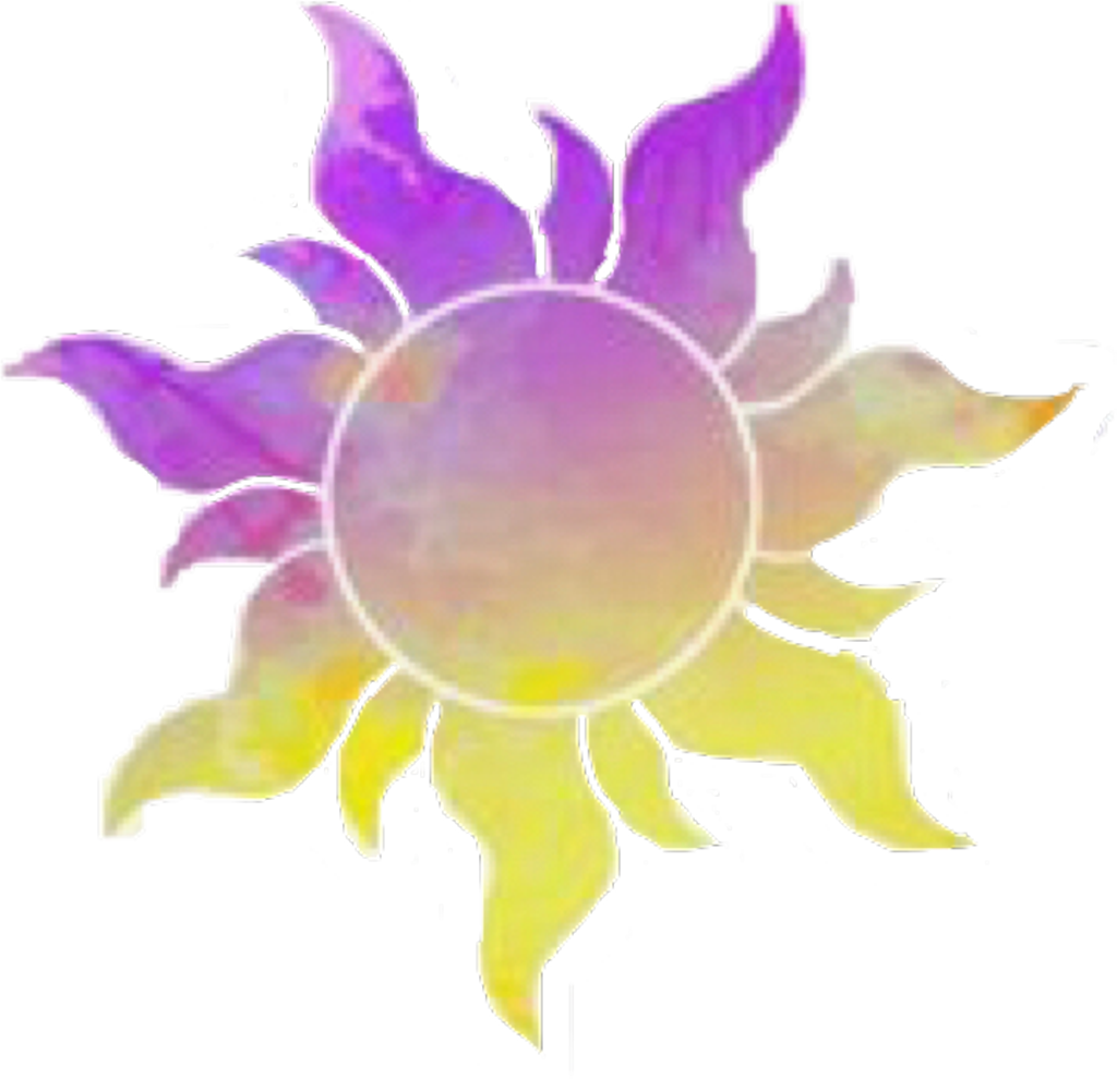 #stickers #sun #disney #tangled #rapunzel #flynnrider - Tangled Sun Clipart (1024x990), Png Download