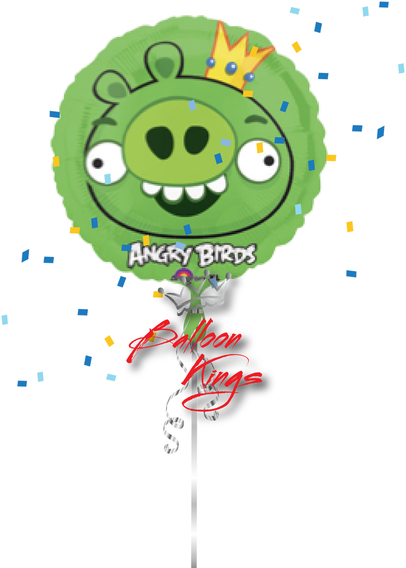 Angry Birds King Pig Clipart (1071x1280), Png Download