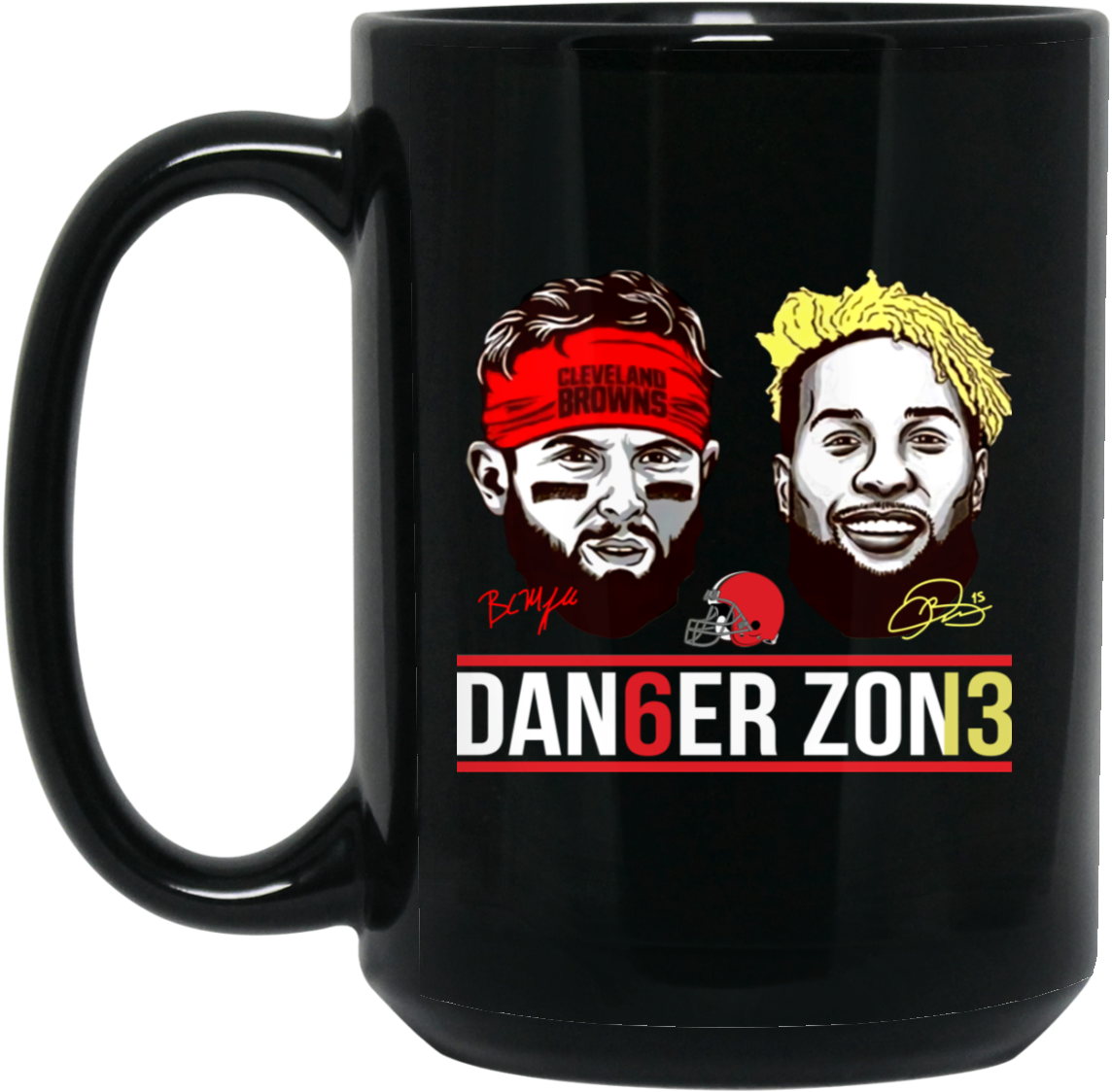 Cleveland Browns Odell Beckham Jr Baker Mayfield Danger - Pikachu In Deadpool Costume Clipart (1155x1155), Png Download