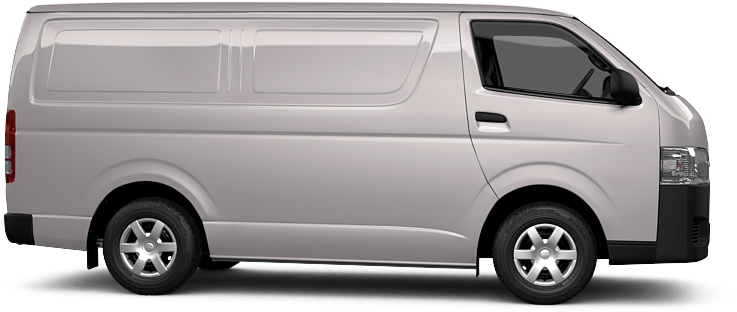 White Van Png - 2010 Toyota Hiace Side Clipart (907x510), Png Download
