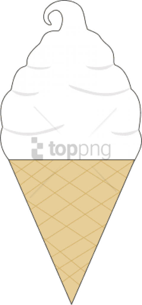 Free Png Vanilla Ice Cream Scoop Png Png Image With - Ice Cream Cone Clipart (480x1027), Png Download