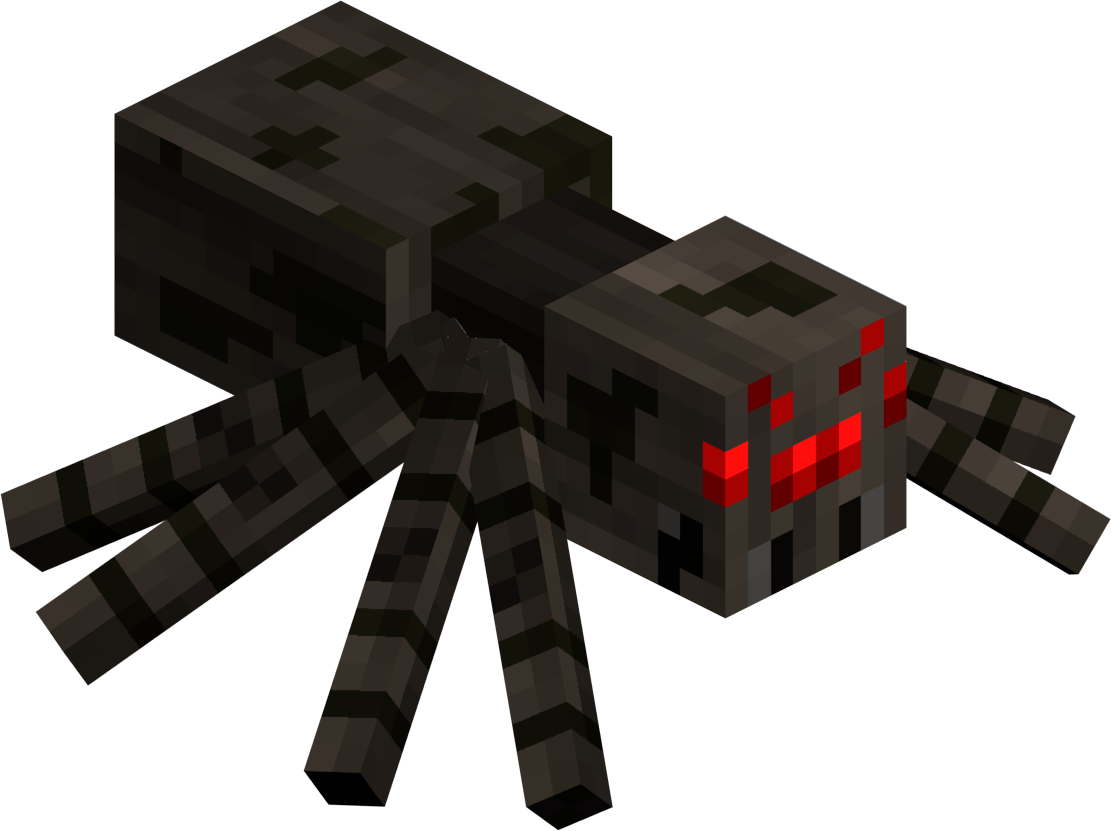 Aranha Minecraft Png Clipart (1111x831), Png Download