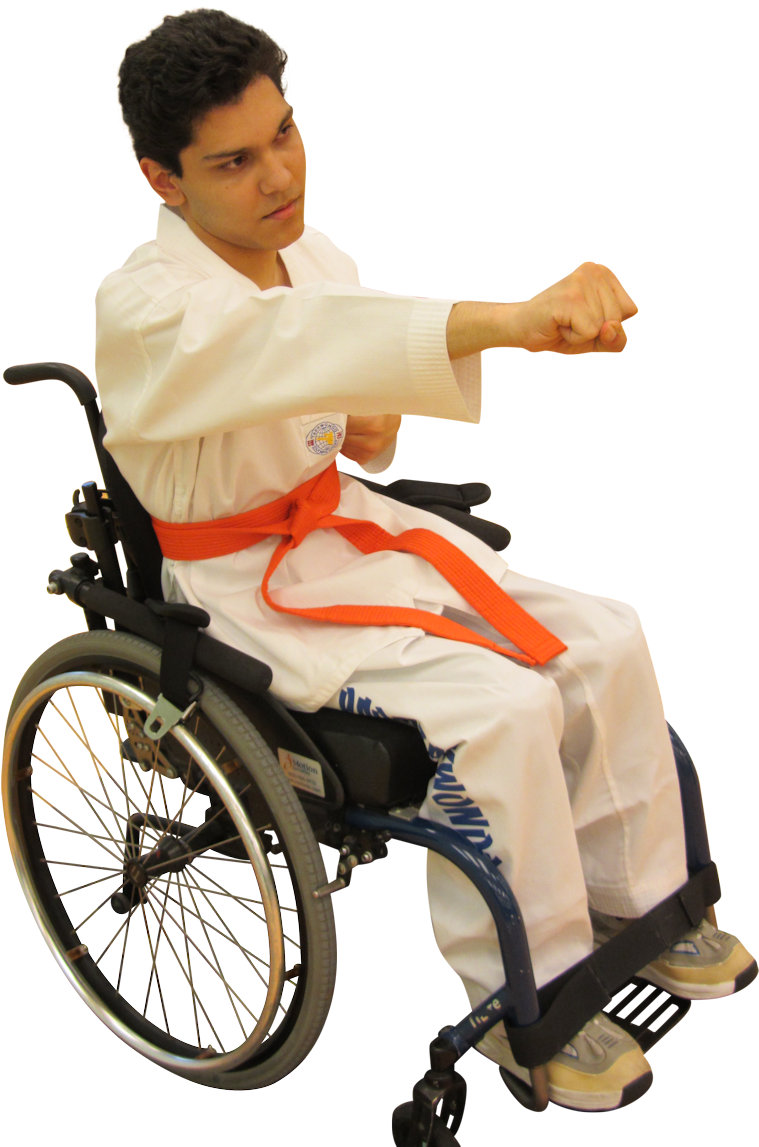 Male Wheelchair Punch - Wheelchair Clipart (759x1147), Png Download