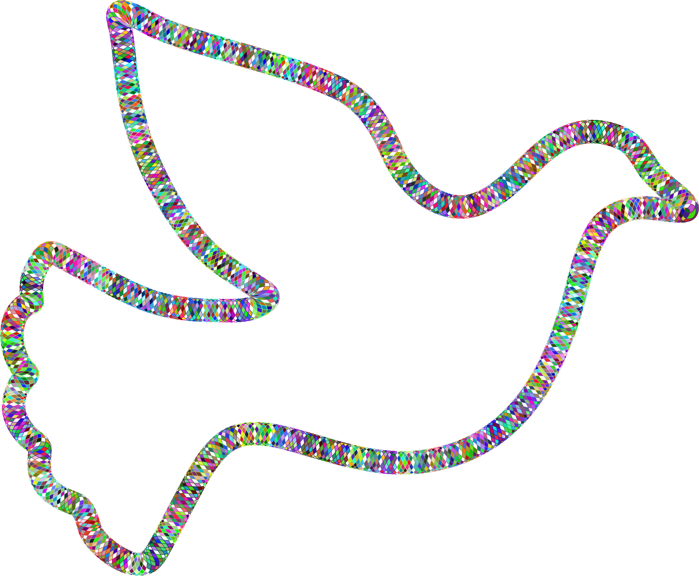 This Free Icons Png Design Of Prismatic Guilloche Peace - Peace Bird Clipart (2306x1902), Png Download