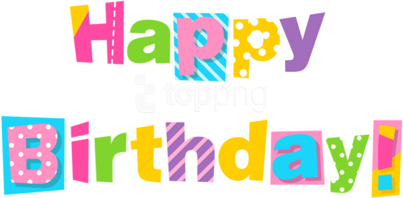 Free Png Download Colorful Happy Birthday Png Images - Transparent Happy Birthday Clipart (850x418), Png Download