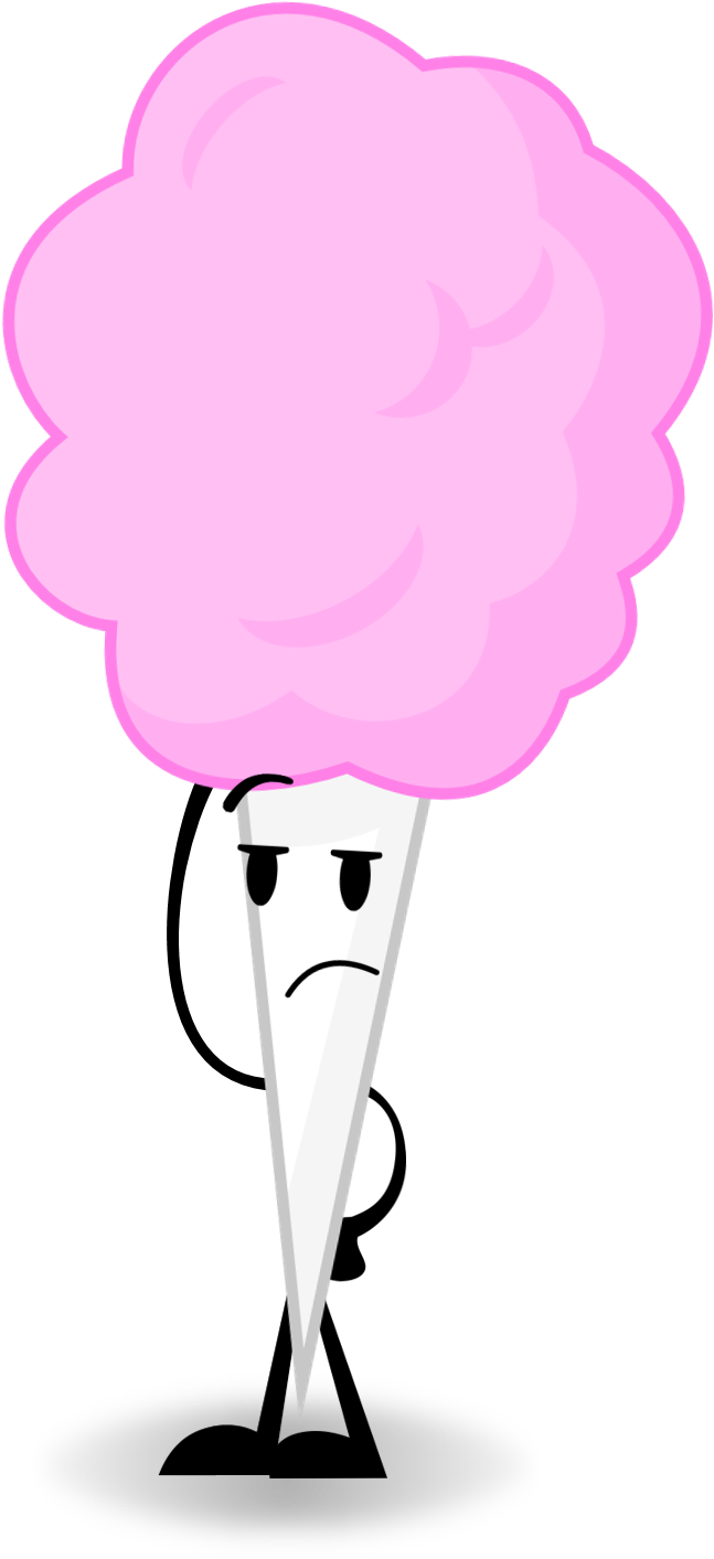 Cotton Candy Png - Cotton Candy Object Show Clipart (710x1430), Png Download