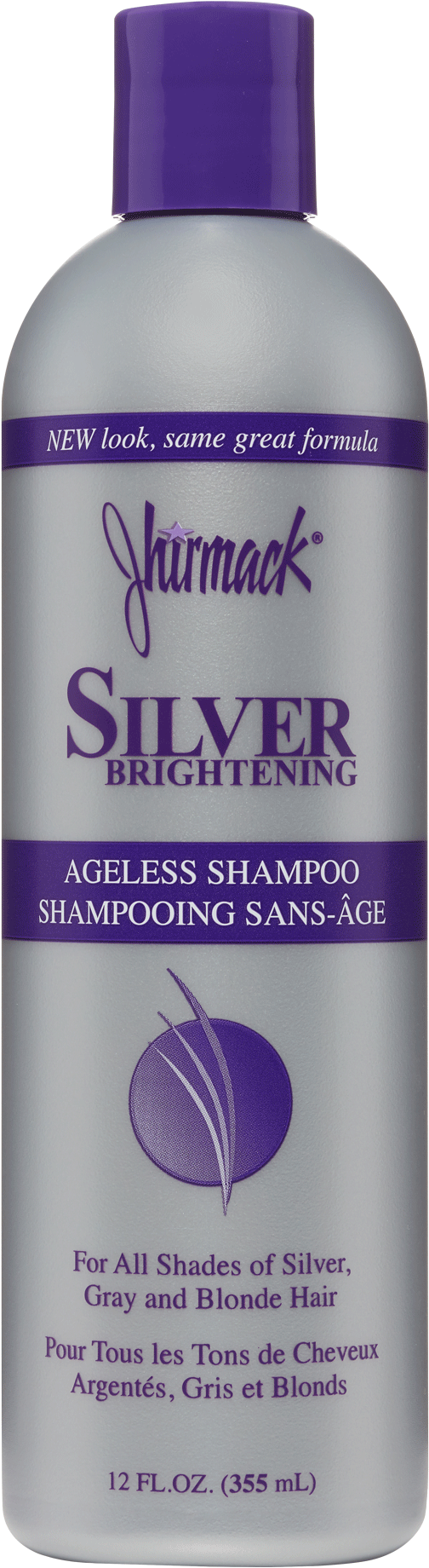 Jhirmack Silver Brightening Ageless Shampoo Short - Jhirmack Purple Shampoo Clipart (600x1856), Png Download