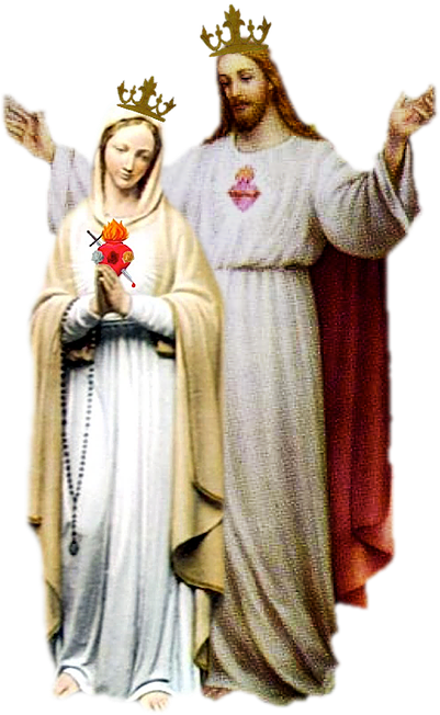 Solenidade Sagrado Cora O Jesus Consagraes - Corações De Jesus E Maria Clipart (633x883), Png Download