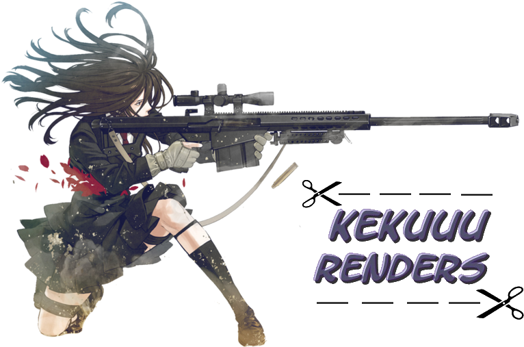 Anime Guns Png - Anime Girl Guns Render Clipart (766x507), Png Download