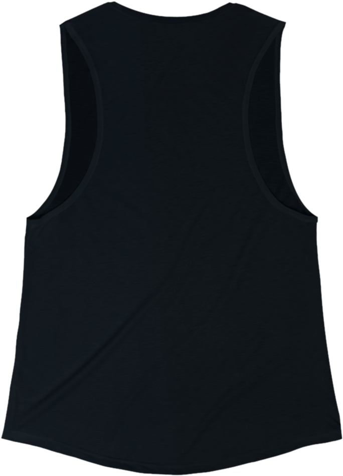 Icon Tank Top - Women's Black Muscle Shirt Clipart (1000x1000), Png Download