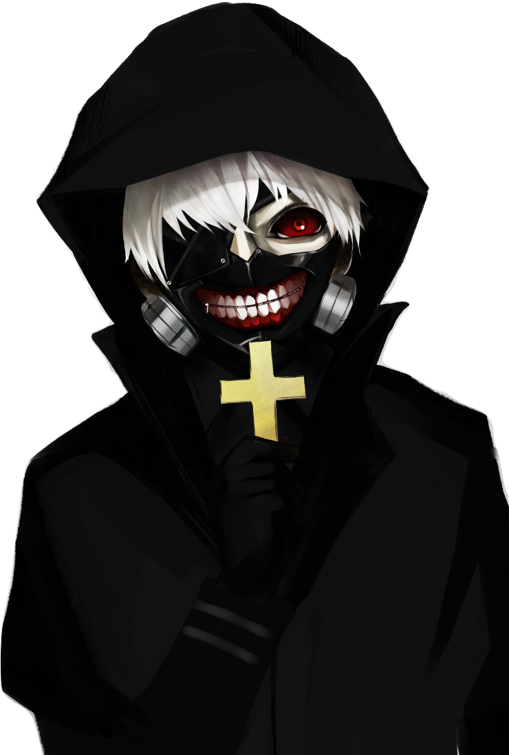 Tokyo Ghoul Ken Kaneki Hood Clipart (700x1081), Png Download