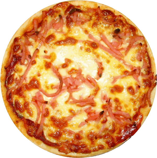 Capers - Ham And Cheese Pizza Png Clipart (600x602), Png Download