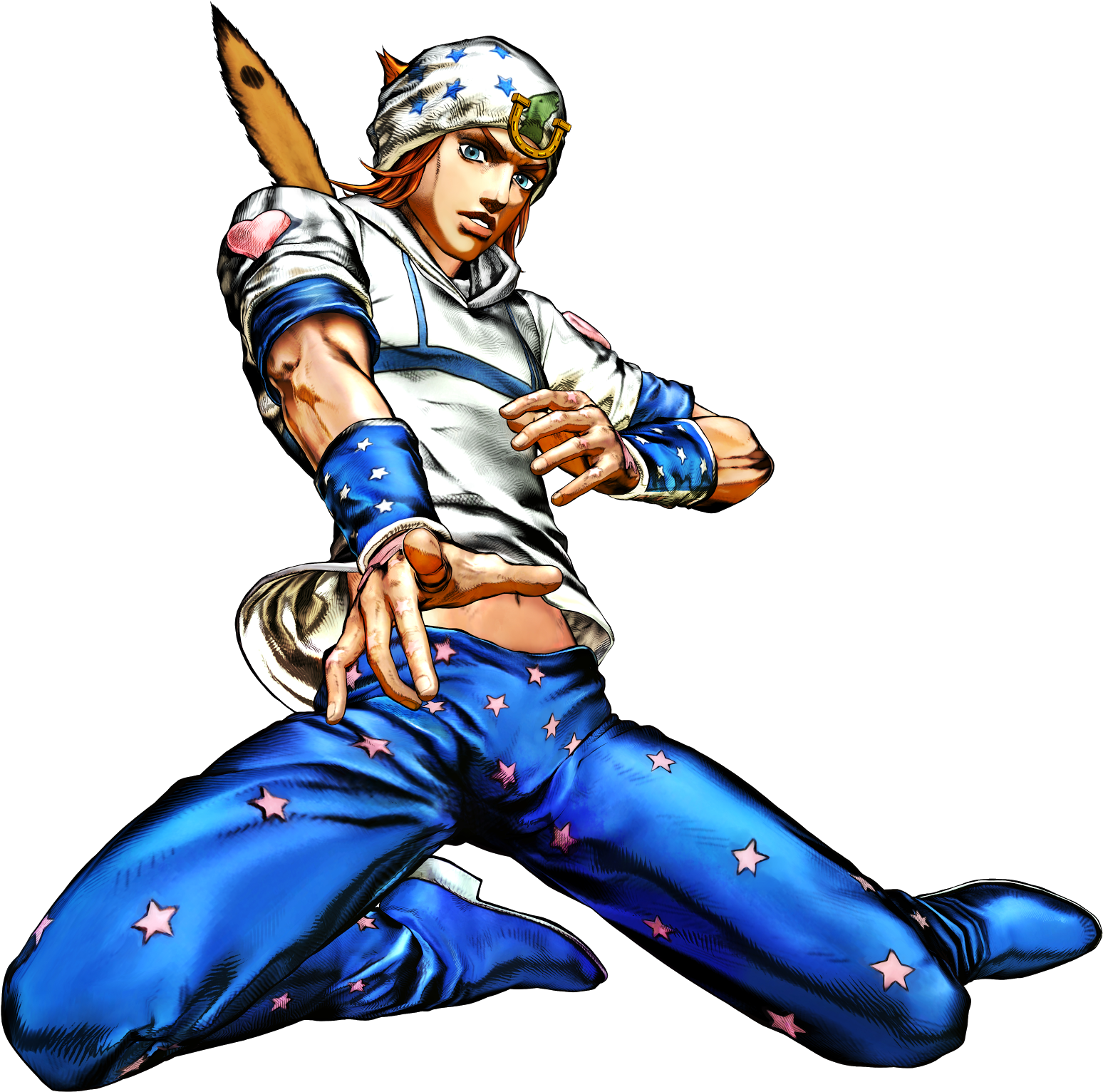 Render Anime Jojo - Jojo Part 7 Johnny Clipart (1600x1583), Png Download
