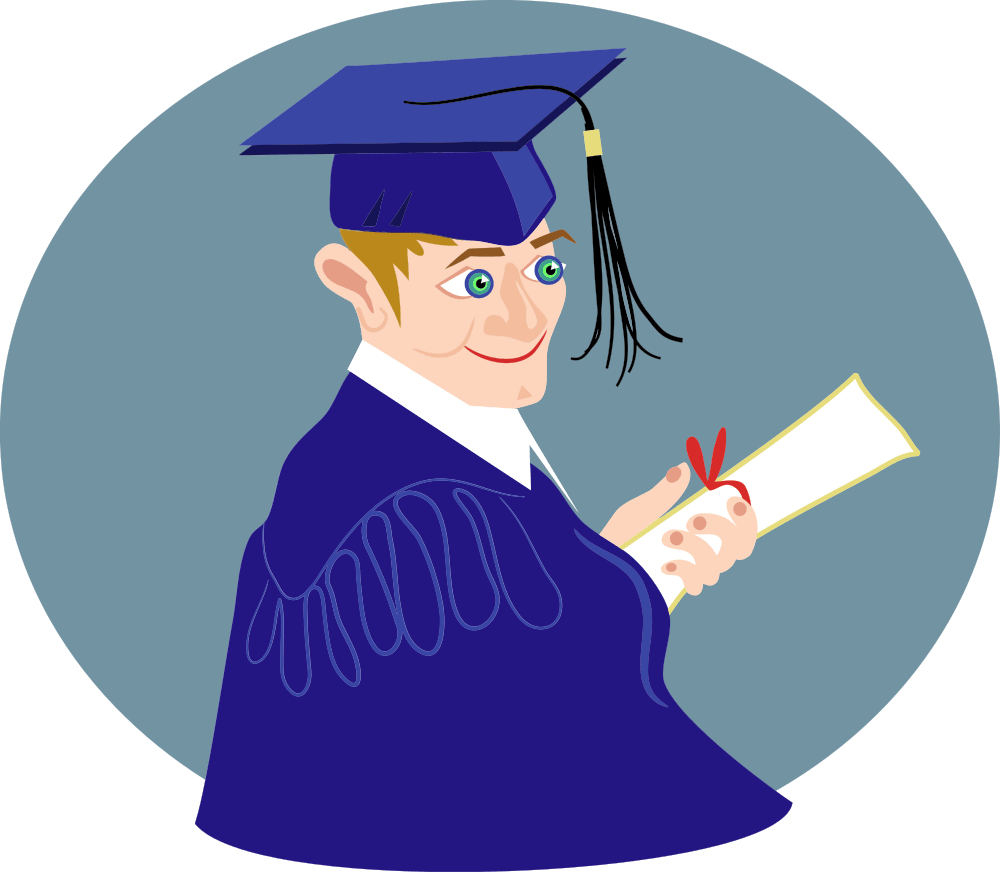 Boy Graduation Clip Art - Graduation Of Boys - Png Download (1000x872), Png Download