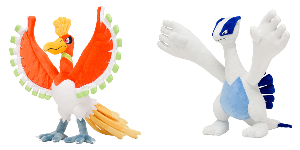 *pokecen* Poseable Ho-oh And Lugia Plush - Lugia And Ho Oh Clipart (1000x1000), Png Download