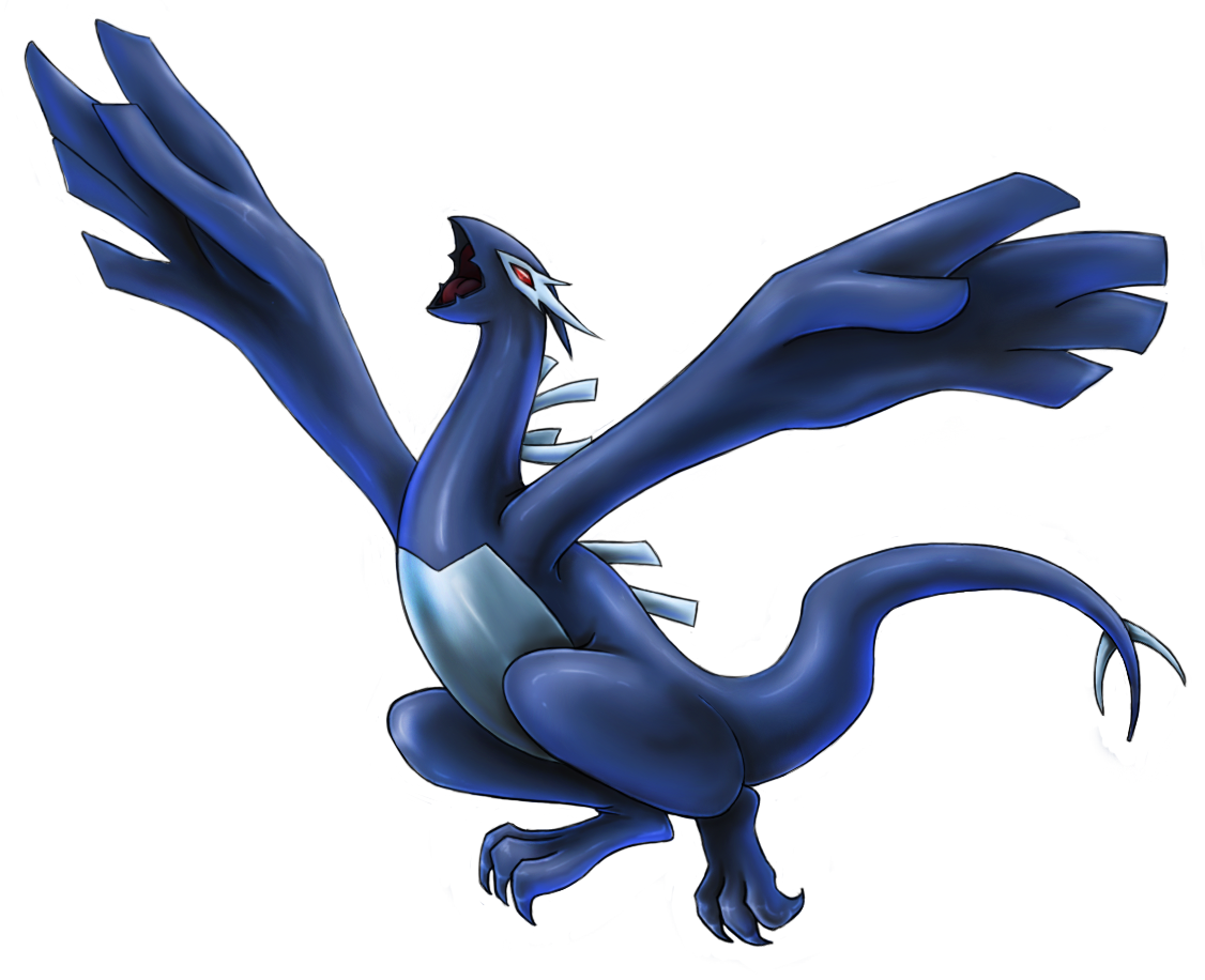 Shadow Lugia Alone - Pokemon Lugia Next Stage Clipart (1126x916), Png Download