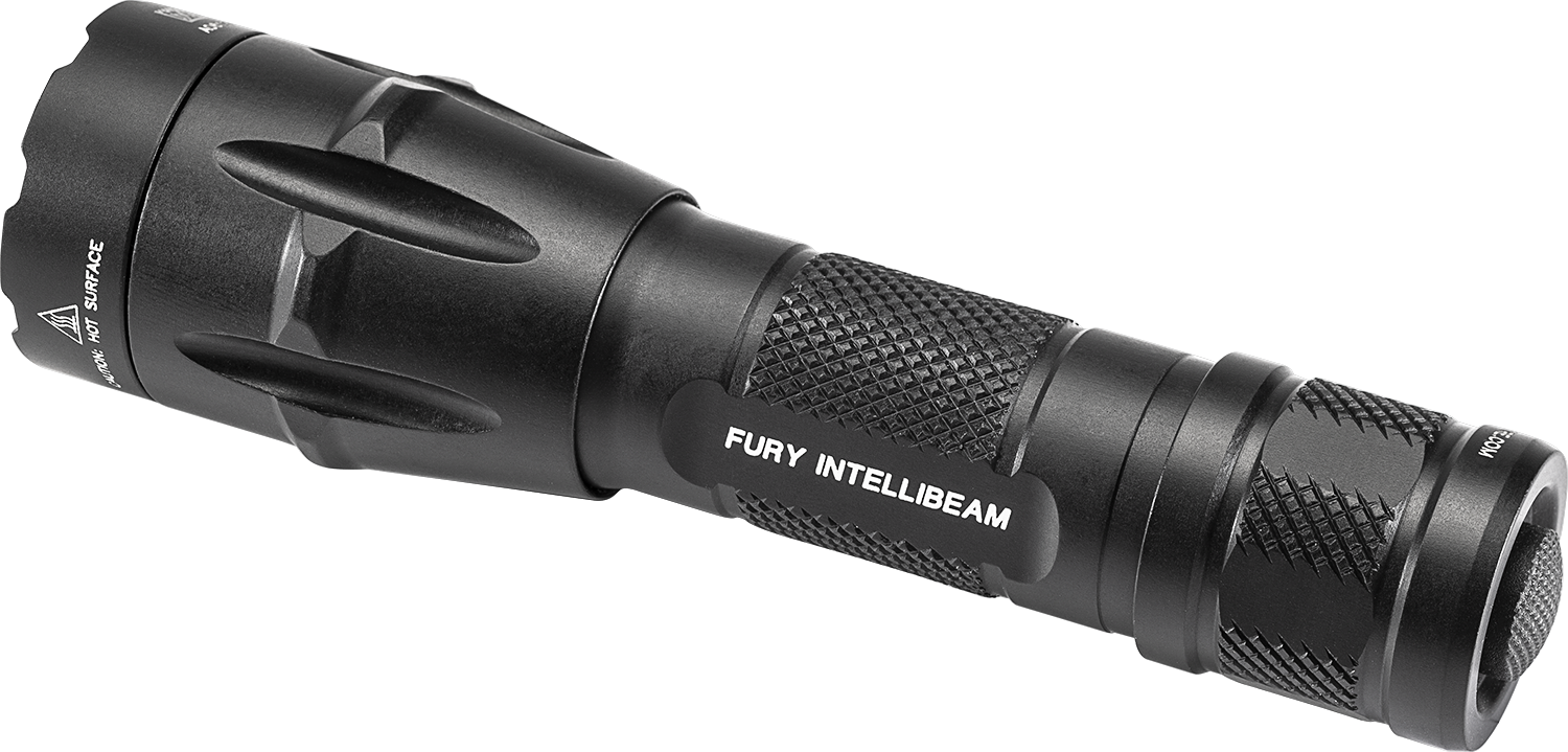Surefire Debuts The Fury Intellibeam™ Flash Light 4 - Flashlight Clipart (1500x719), Png Download