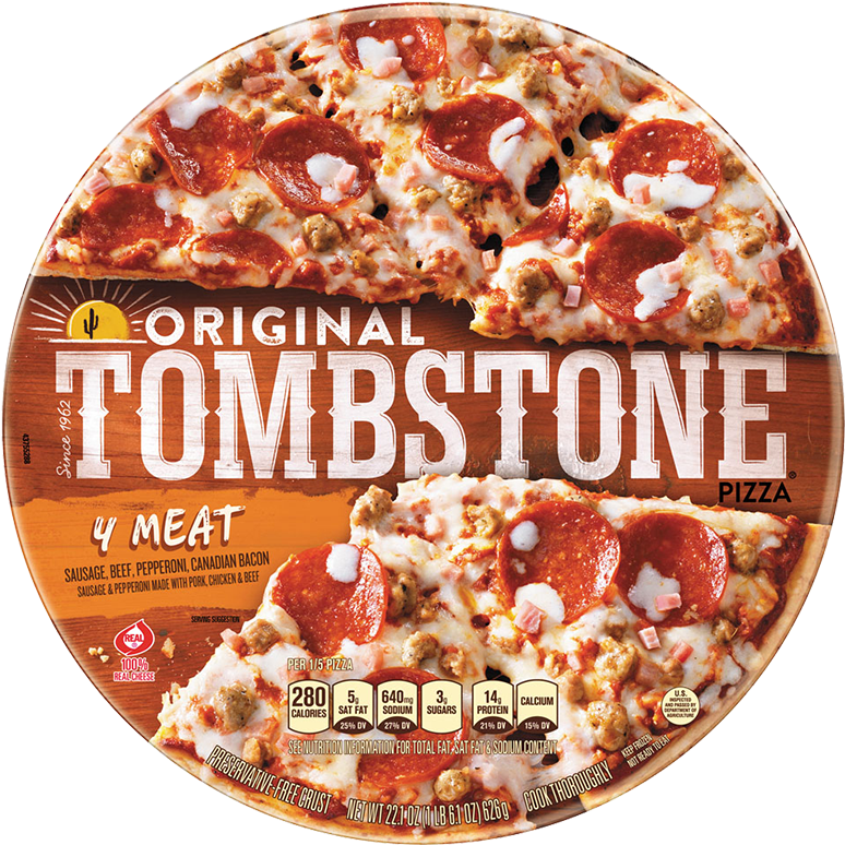 Image - Tombstone Cheese Pizza Clipart (780x780), Png Download