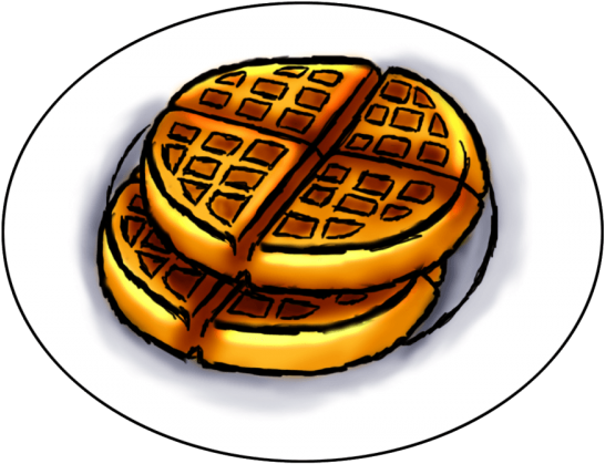 Belgium Clipart Waffles - Pancakes And Waffles Clipart - Png Download (640x480), Png Download