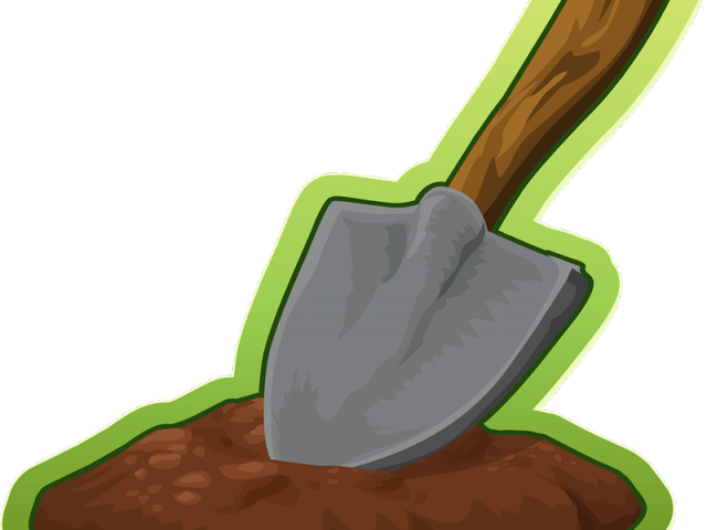 Sand Clipart Dirt Pile - Shovel - Png Download (640x480), Png Download