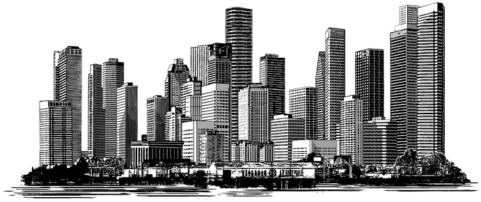 Houston Skyline - Skyline Clipart (800x800), Png Download