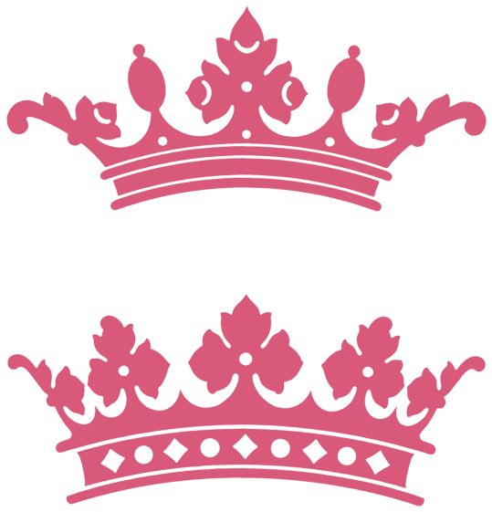 Pink Crowns Photo By Anderson101103 - Princess Crown Silhouette Png Clipart (600x644), Png Download