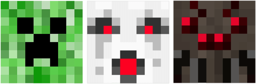 Minecraft Clipart - Ghast Minecraft Pixel Art - Png Download (900x407), Png Download