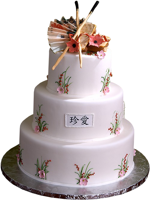 Pastel De Cumpleaños - Birthday Cake With Flowers Gif Clipart (539x693), Png Download