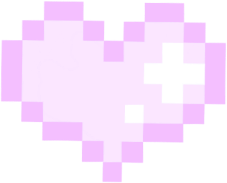Pastel Pixel Transparent - Purple Pixel Heart Png Clipart (1024x1024), Png Download