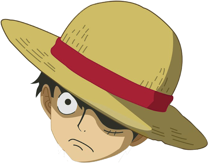 Kepala Luffy Png - Luffy One Piece Transparent Background Clipart (714x575), Png Download