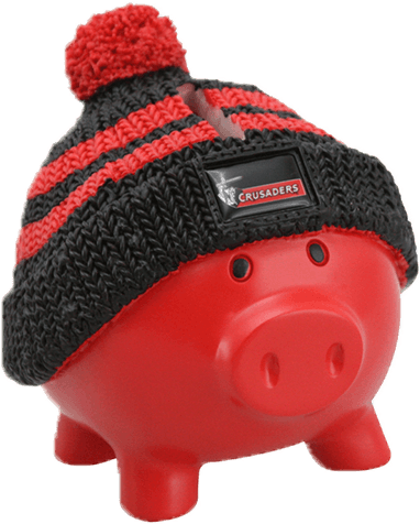 Crusaders Beanie Piggy Bank - Domestic Pig Clipart (600x600), Png Download