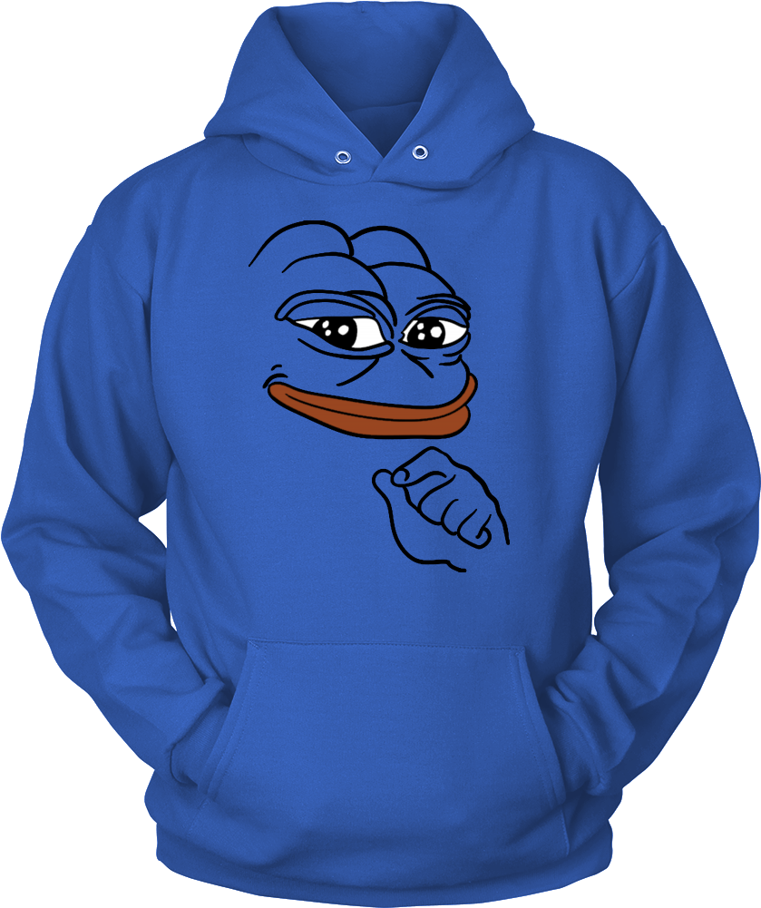 Unisex Hoodie Smug Pepe The Frog Meme T Shirt Products - Lest We Forget Hoodies Clipart (1000x1000), Png Download