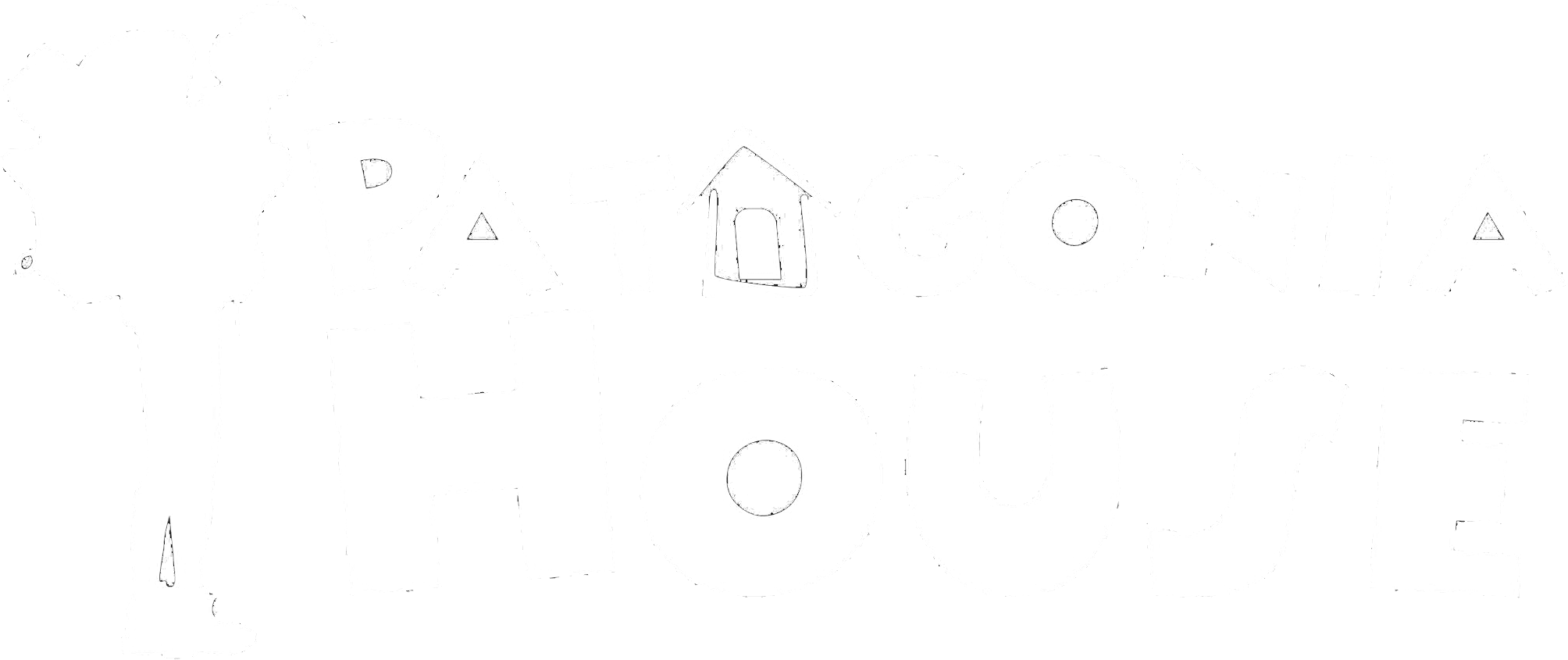 Patagonia House Patagonia House - Poster Clipart (2008x845), Png Download