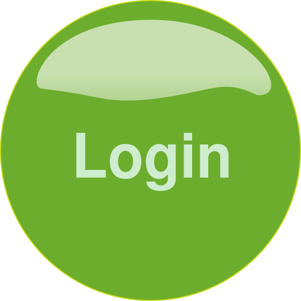 Login Button Orange Clipart (600x600), Png Download