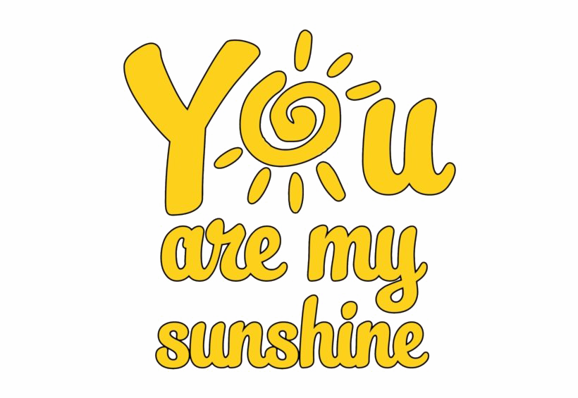 Sunshine Png - Cute You Are My Sunshine Clipart (820x565), Png Download