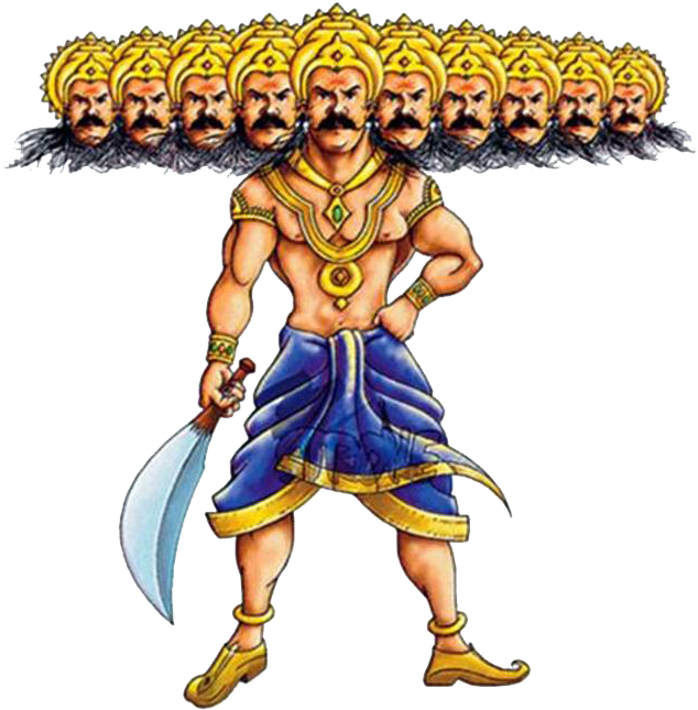 Ravana Clipart - Png Download (670x655), Png Download