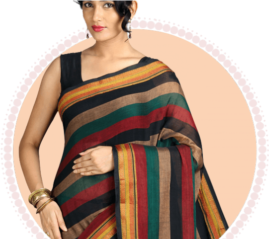 Saree Clipart Designer Saree - Mangalagiri Cotton Sarees With Price - Png Download (640x480), Png Download