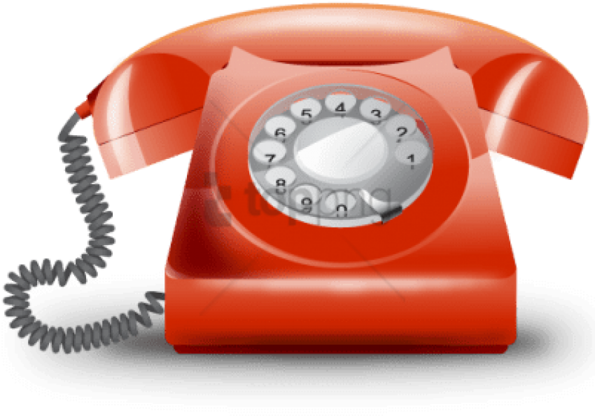 Old Phone Icon Transparent Clipart (850x594), Png Download